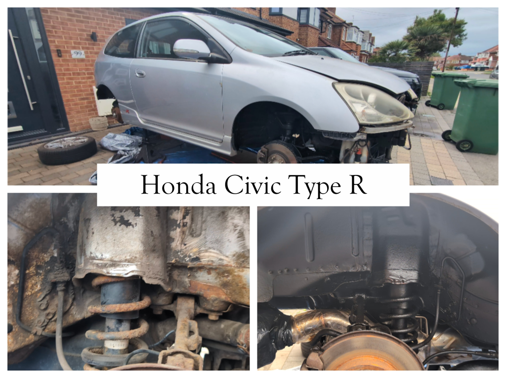 Honda civic type r rust proofing and undersealing not with lanogaurd but with bilt hamber dynax ub